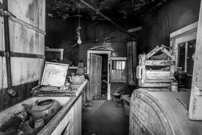 Bodie Ghost Town (B&W)