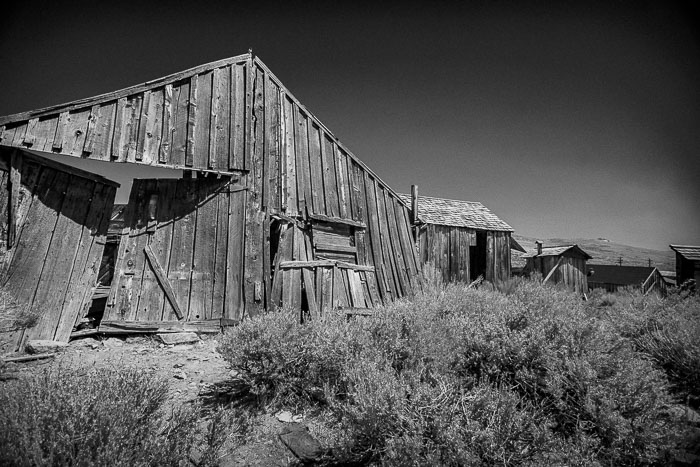 Bodie Ghost Town (B&W)