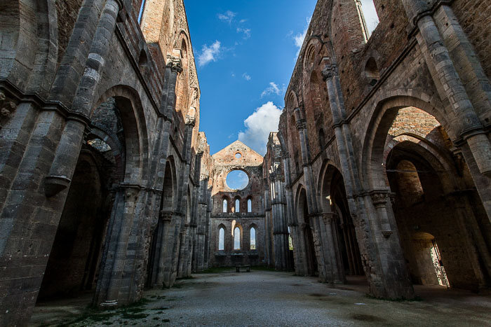 San Galgano Abbey and the hermitage of Montesiepi